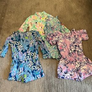 Girls Lilly Pulitzer 3 rompers 1 popover medium 6-7